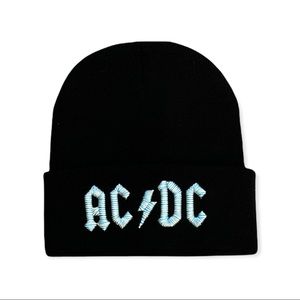 ACDC 3 tone thread 1mm 3D puff embroidered beanie adult unisex